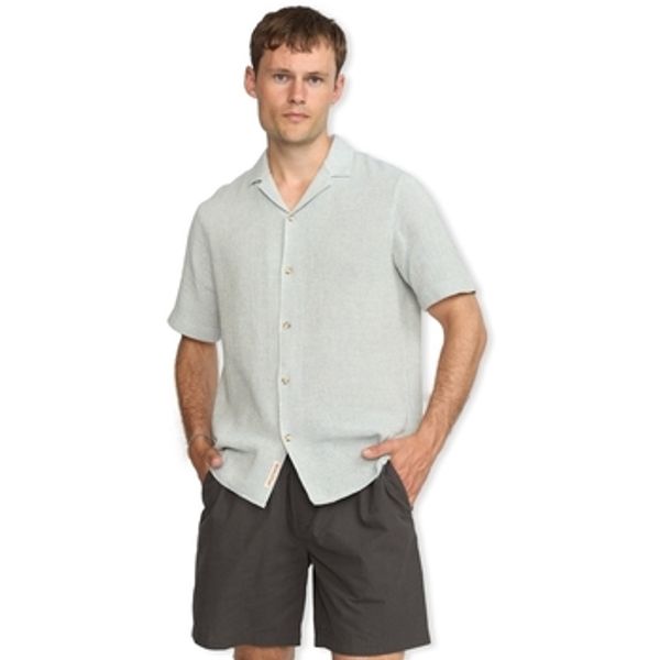 Rvlt Revolution Rvlt Revolution  Košulje dugih rukava Short Sleeved Cuban Shirt 3166 - Blue  Rvlt Revolution