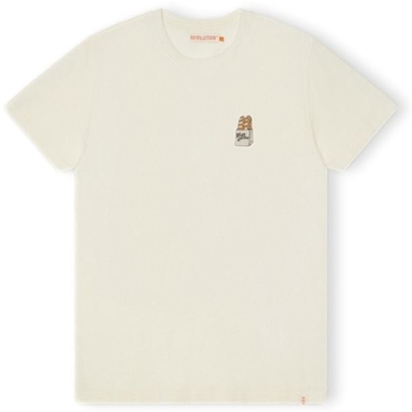 Rvlt Revolution Rvlt Revolution  Majice / Polo majice T-Shirt Regular 1369 FLU - Off White  Rvlt Revolution
