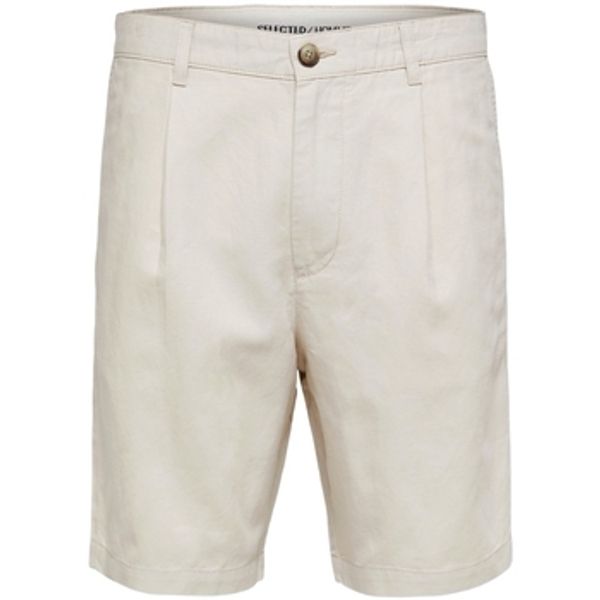 Selected Selected  Bermude i kratke hlače Comfort-Jones Linen - Oatmeal  Selected