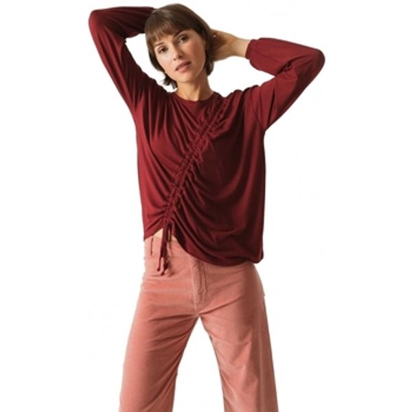 Skfk Skfk  Sportske majice T-Shirt Bezi - Burgundy  Skfk