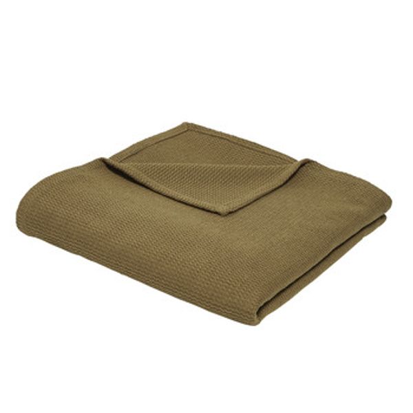Today Today  Deke Jeté de Lit Nid d'Abeille 150/200 Coton TODAY Essential Bronze  Today