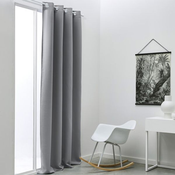 Today Today  Zavjese i zastori Rideau Occultant 140/240 Polyester TODAY Essential Acier  Today