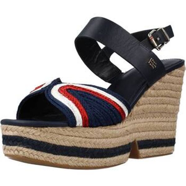 Tommy Hilfiger Tommy Hilfiger  Sandale i polusandale ARTISANAL HIGH WEDGE  Tommy Hilfiger