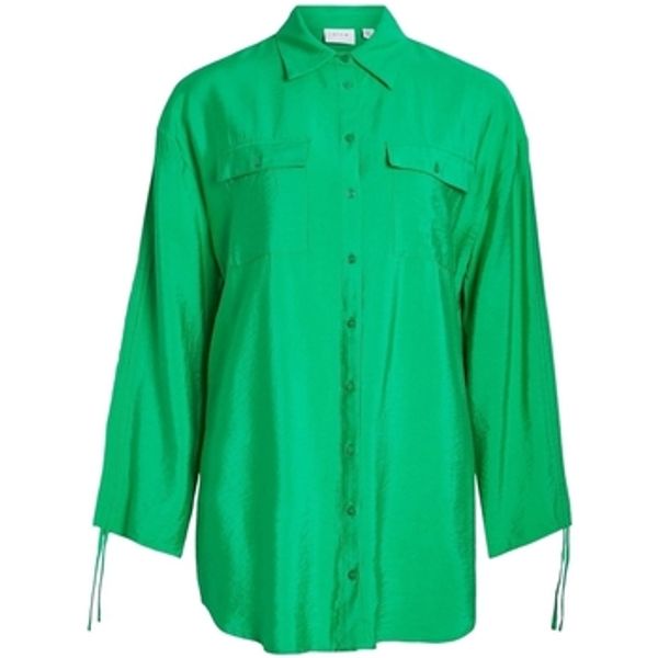 Vila Vila  Topovi i bluze Klaria Oversize Shirt L/S - Bright Green  Vila