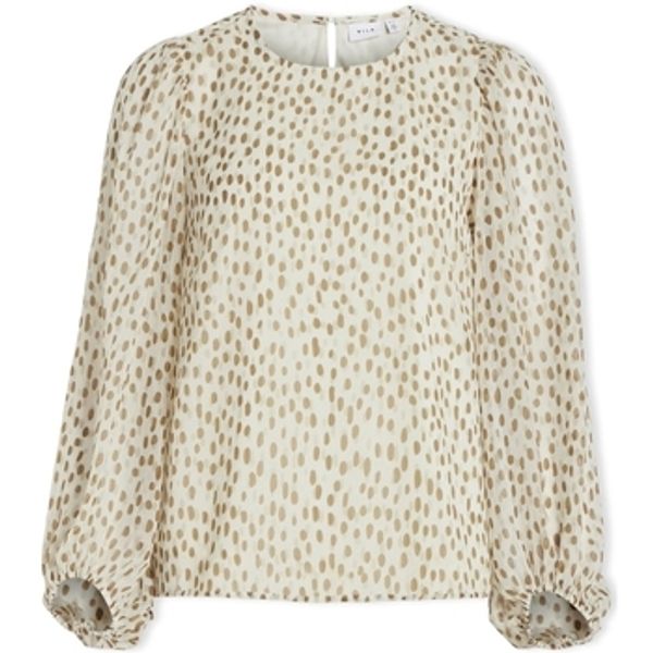 Vila Vila  Topovi i bluze Noos Top Falia L/S - Birch/Nori  Vila