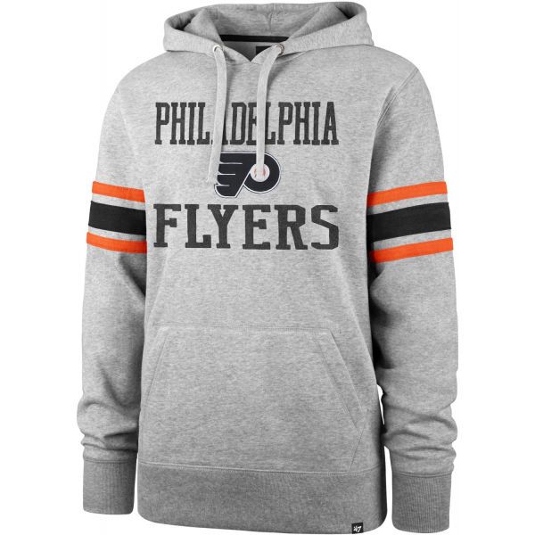 47 47 NHL PHILADELPHIA FLYERS DOUBLE BLOCK SLEEVE STRIPE HOOD Majica, siva, veličina