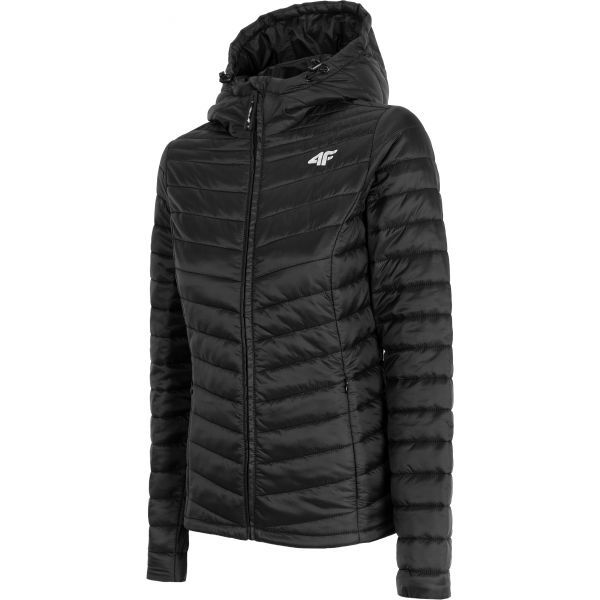 4F 4F WOMEN´S JACKET Ženska prošivena jakna, crna, veličina