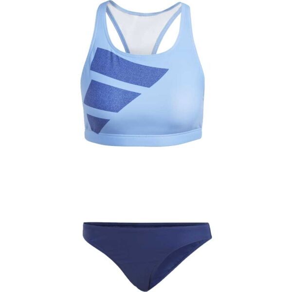 adidas adidas BIG BARS BIKINI Ženski dvodijelni kupaći kostim, svjetlo plava, veličina