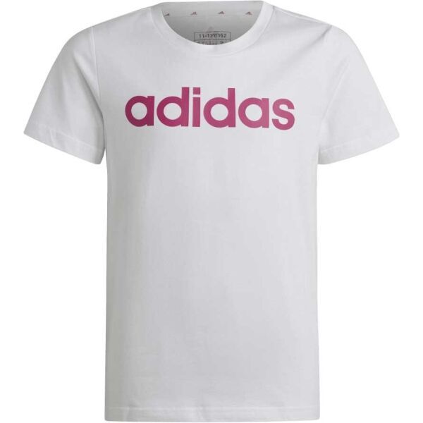 adidas adidas ESS LIN T Majica za djevojčice, bijela, veličina