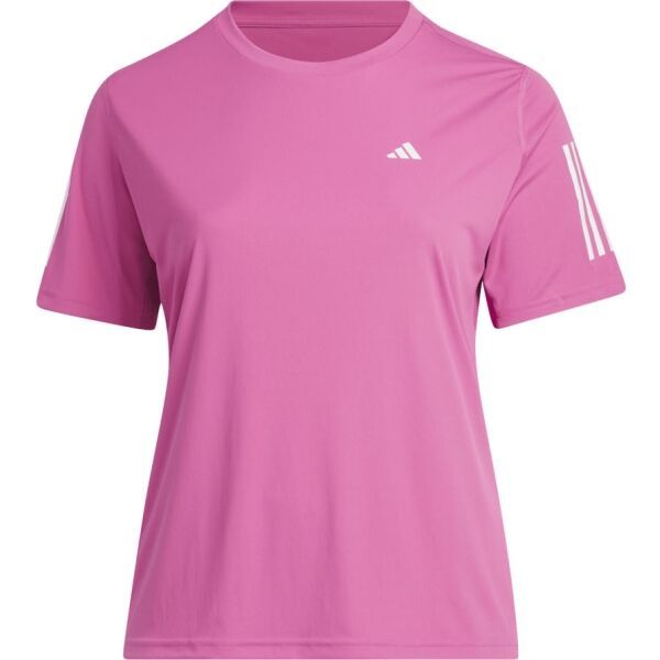 adidas adidas OWN THE RUN TEE Ženska plus size majica za trčanje, ružičasta, veličina