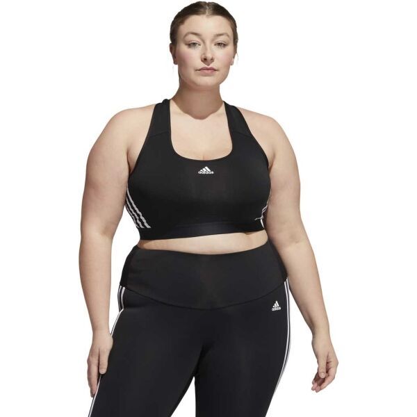 adidas adidas PWR MS 3S PS Ženski grudnjak u plus veličini, crna, veličina