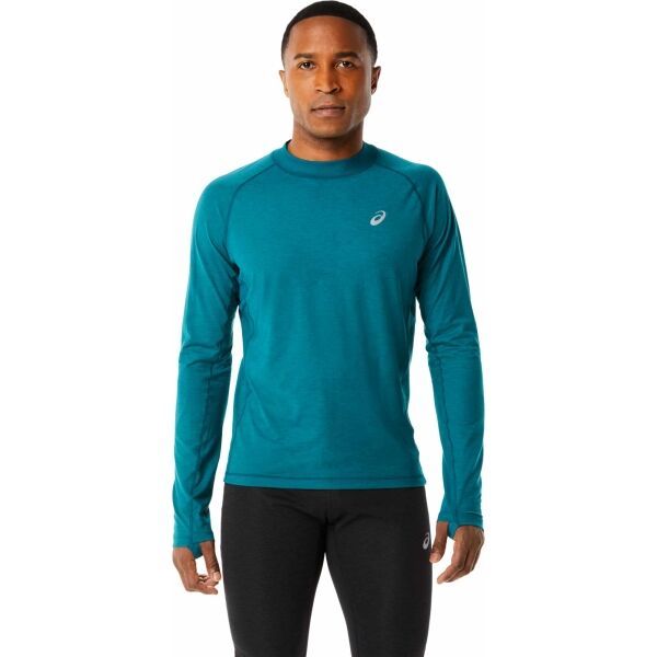 ASICS ASICS WINTER RUN LS TOP Muška majica za trčanje, tamno zelena, veličina