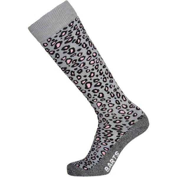 BARTS BARTS SKISOCK ANIMAL PRINT HEATHER Skijaške čarape, siva, veličina