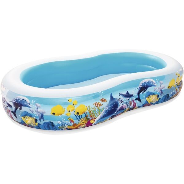 Bestway Bestway FISH AND FRIENDS FAMILY POOL Bazen na napuhavanje, bijela, veličina