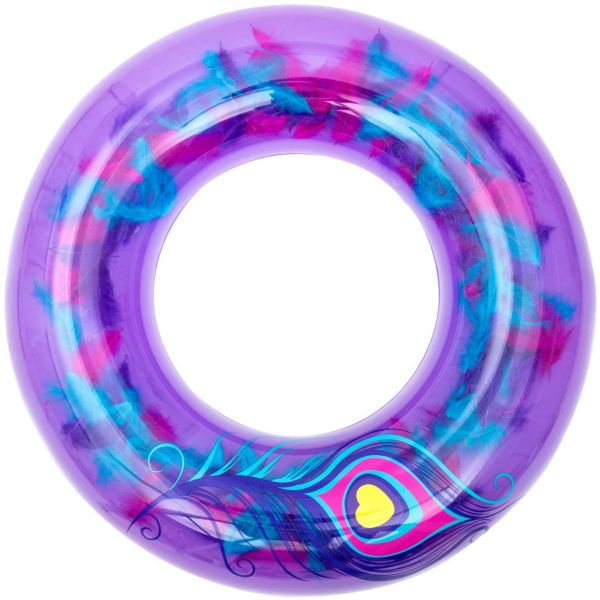 Bestway Bestway FLIRTY FEATHER SWIM RING Krug za napuhavanje, ljubičasta, veličina