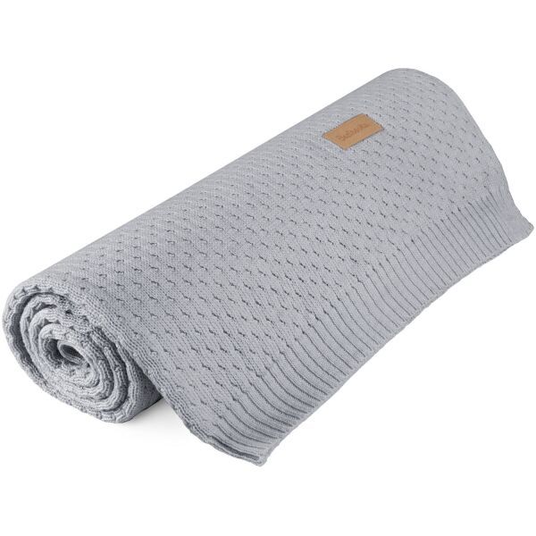 BEZTROSKA BEZTROSKA KNITTED BLANKET Pletena deka, siva, veličina