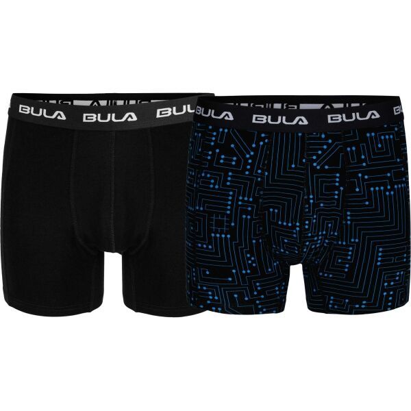 Bula Bula 2 PK BULA BOXER Muške bokserice, crna, veličina