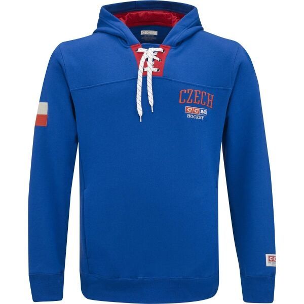 CCM CCM FLAG HOODIE TEAM CZECH Muška majica, plava, veličina