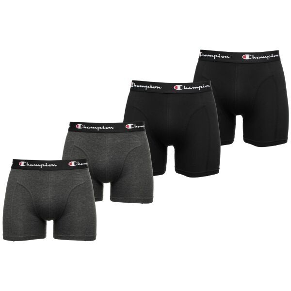 Champion Champion LEGACY 4PK Muške bokserice, tamno siva, veličina