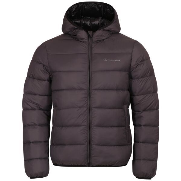 Champion Champion PLAIN WOVEN NYLON HOODED JACKET  Muška zimska jakna, tamno siva, veličina