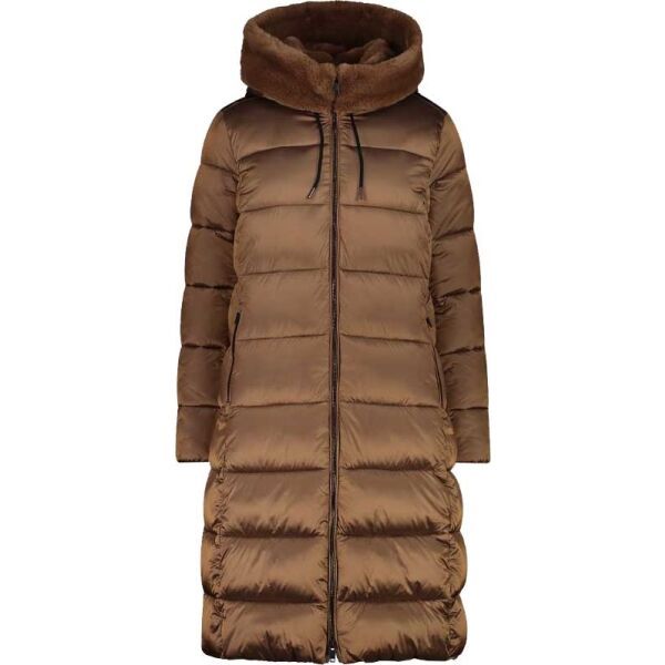 CMP CMP WOMAN COAT FIX HOOD Ženska perjasta jakna, smeđa, veličina