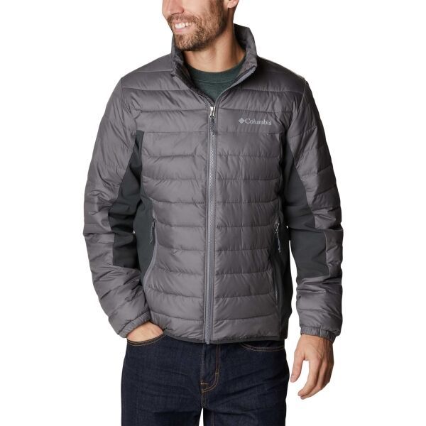 Columbia Columbia POWDER LITE HYBRID JACKET Muška jakna, siva, veličina
