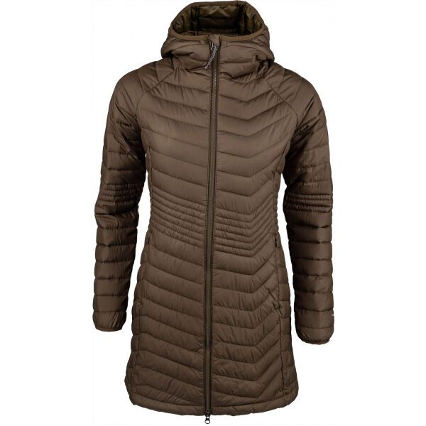 Columbia Columbia POWDER LITE MID JACKET Ženska duga zimska jakna, khaki, veličina