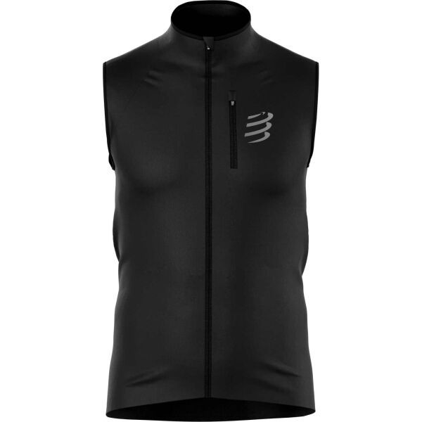 Compressport Compressport HURRICANE WINDPROOF M Muški prsluk otporan na vjetar, crna, veličina