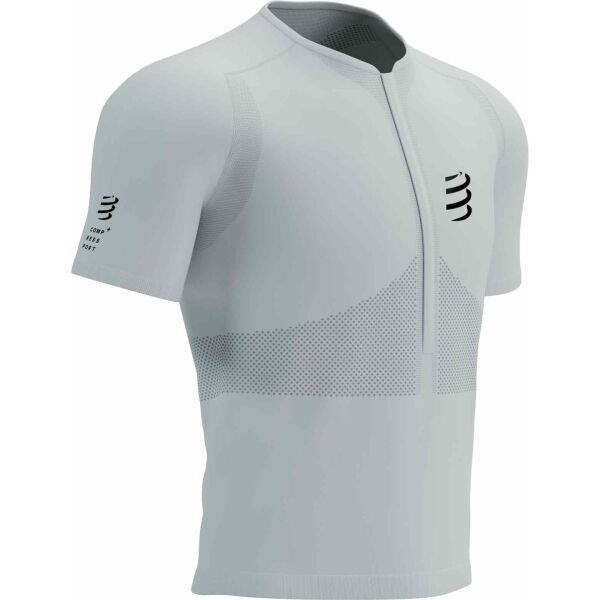 Compressport Compressport TRAIL HALF-ZIP FITTED SS TOP Muški dres za trčanje, bijela, veličina