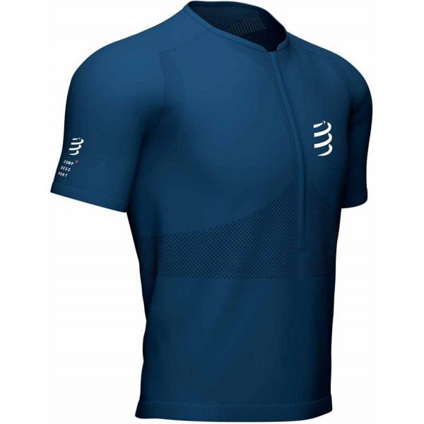 Compressport Compressport TRAIL HALF-ZIP FITTED SS TOP Muški dres za trčanje, tamno plava, veličina