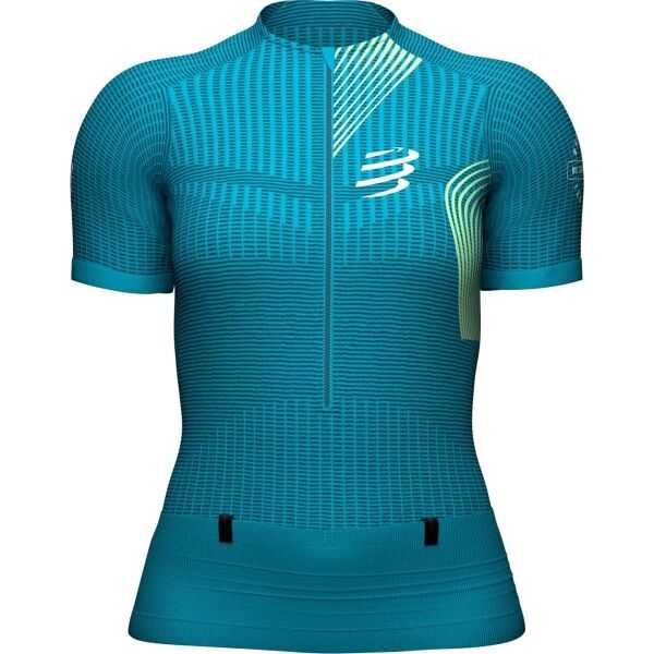 Compressport Compressport TRAIL POSTURAL SS TOP W Ženski dres za trčanje, tirkiz, veličina
