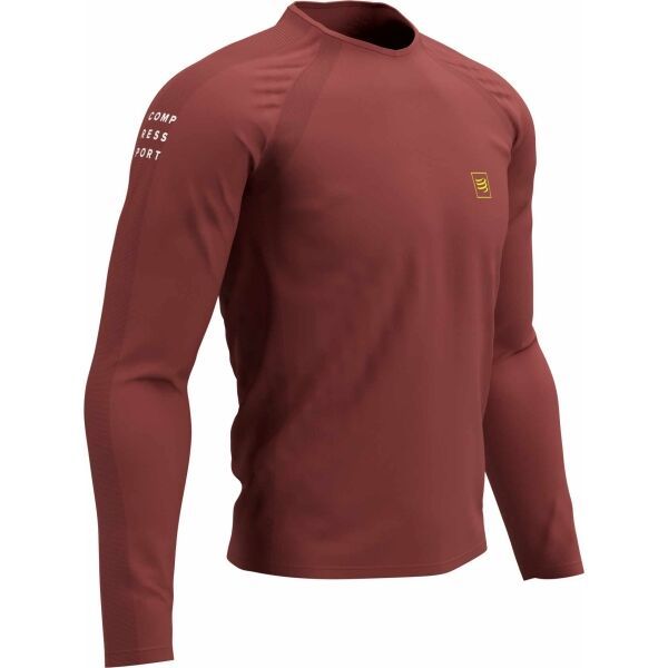 Compressport Compressport TRAINING TSHIRT LS Muška majica za trening dugih rukava, crvena, veličina