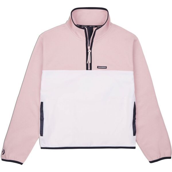 Converse Converse POPOVER 1/2 ZIP TOP Ženska dukserica, ružičasta, veličina