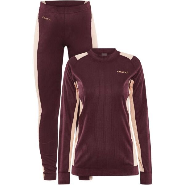 Craft Craft CORE DRY BASELAYER SET W Ženski funkcionalni set, boja vina, veličina