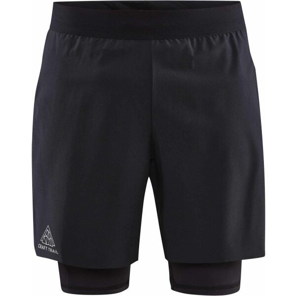 Craft Craft PRO TRAIL 2IN1 SHORTS M Muške kratke hlače za trčanje, crna, veličina