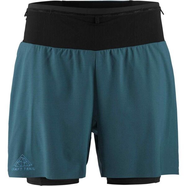 Craft Craft PRO TRAIL 2IN1 SHORTS M Muške kratke hlače za trčanje, zelena, veličina