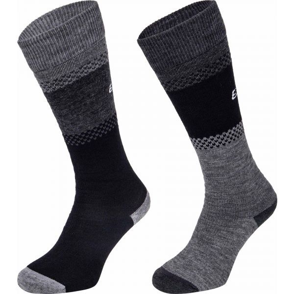 Eisbär Eisbär SKI COMFORT 2 PACK Ženske toplinske čarape, tamno siva, veličina