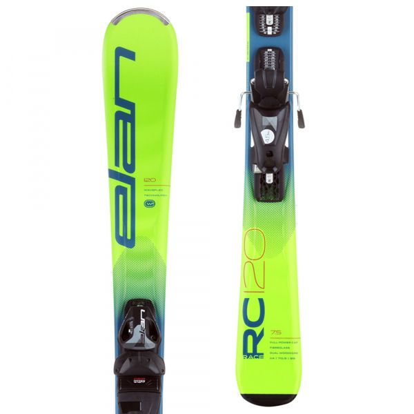 Elan Elan RC RACE QS+EL 7.5 Junior skije za spust, svijetlo zelena, veličina