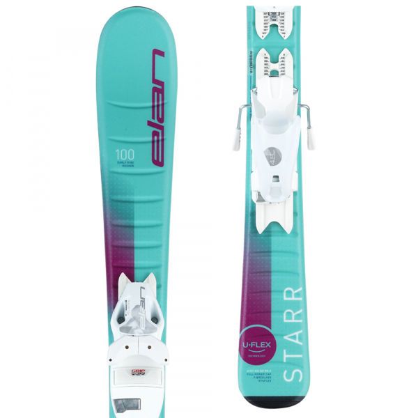 Elan Elan STARR QS+EL 7.5 Dječje skije za spust, tirkiz, veličina