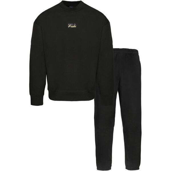 Fila Fila IN BRUSHED COTTON FLEECE Unisex pidžama, crna, veličina