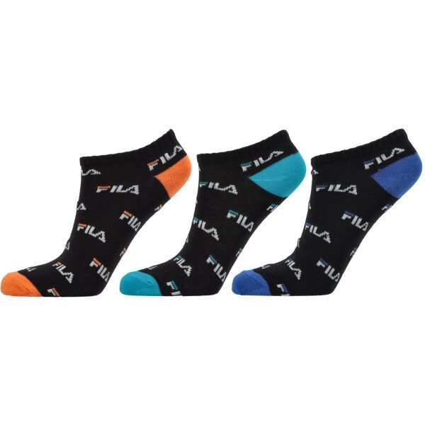 Fila Fila JUNIOR BOY 3P MIX Niske čarape za dječake, crna, veličina