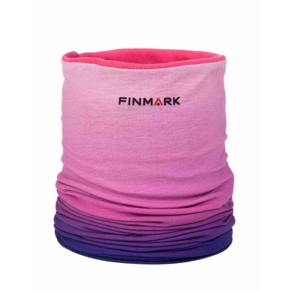 Finmark Finmark MULTIFUNCTIONAL SCARF WITH FLEECE Multifunkcionalni šal, ružičasta, veličina