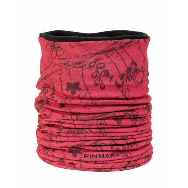 Finmark Finmark MULTIFUNCTIONAL SCARF WITH FLEECE Multifunkcionalni šal, ružičasta, veličina