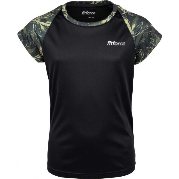 Fitforce Fitforce MOOGLY Fitness majica za djevojčice, crna, veličina
