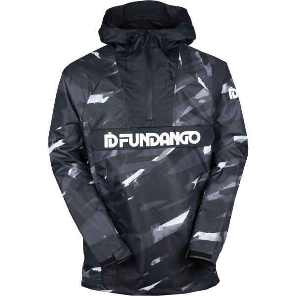 FUNDANGO FUNDANGO SALMO LOGO ANORAK Muška prijelazna jakna, tamno siva, veličina