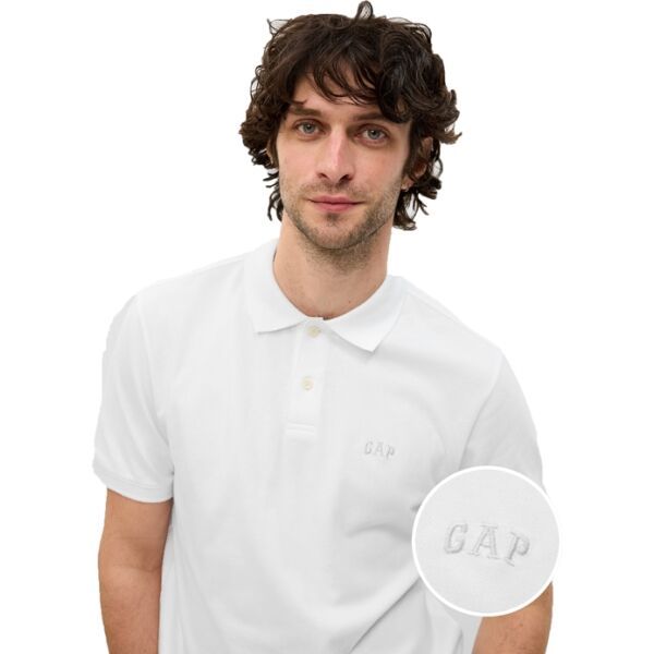 GAP GAP LOGO Muška polo majica, bijela, veličina