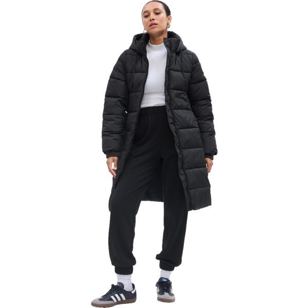 GAP GAP LONG PUFFER COAT Ženski prošiveni kaput, crna, veličina