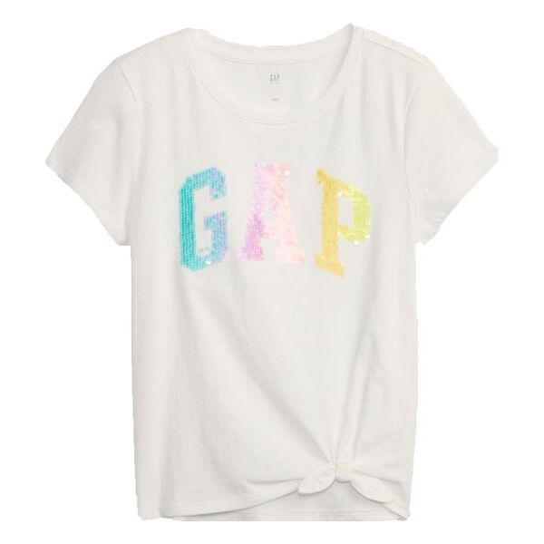 GAP GAP V-FEB SS ELV LOGO Majica za djevojčice, bijela, veličina