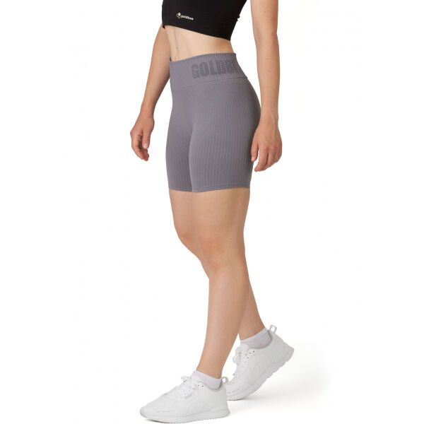 GOLDBEE GOLDBEE BESEAMLESS RIBS SHORTS Ženske kratke hlače, siva, veličina