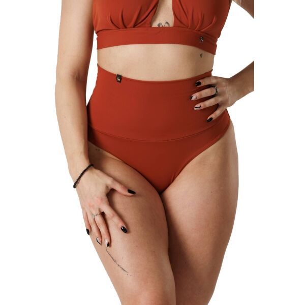 GOLDBEE GOLDBEE SHAPEWEAR SWIMWEAR BOTTOMS Zatezajući donji dio ženskog kupaćeg kostima, narančasta, veličina